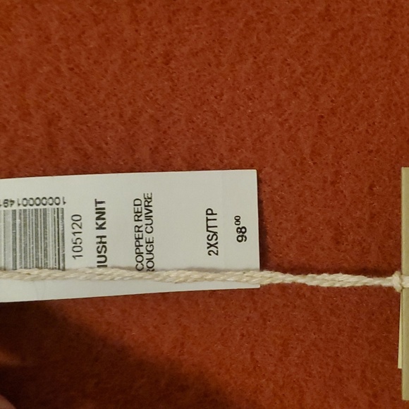 Aritzia/Wilfred Free Hush Knit Tank Dress XXS, Copper Red - Picture 3 of 3